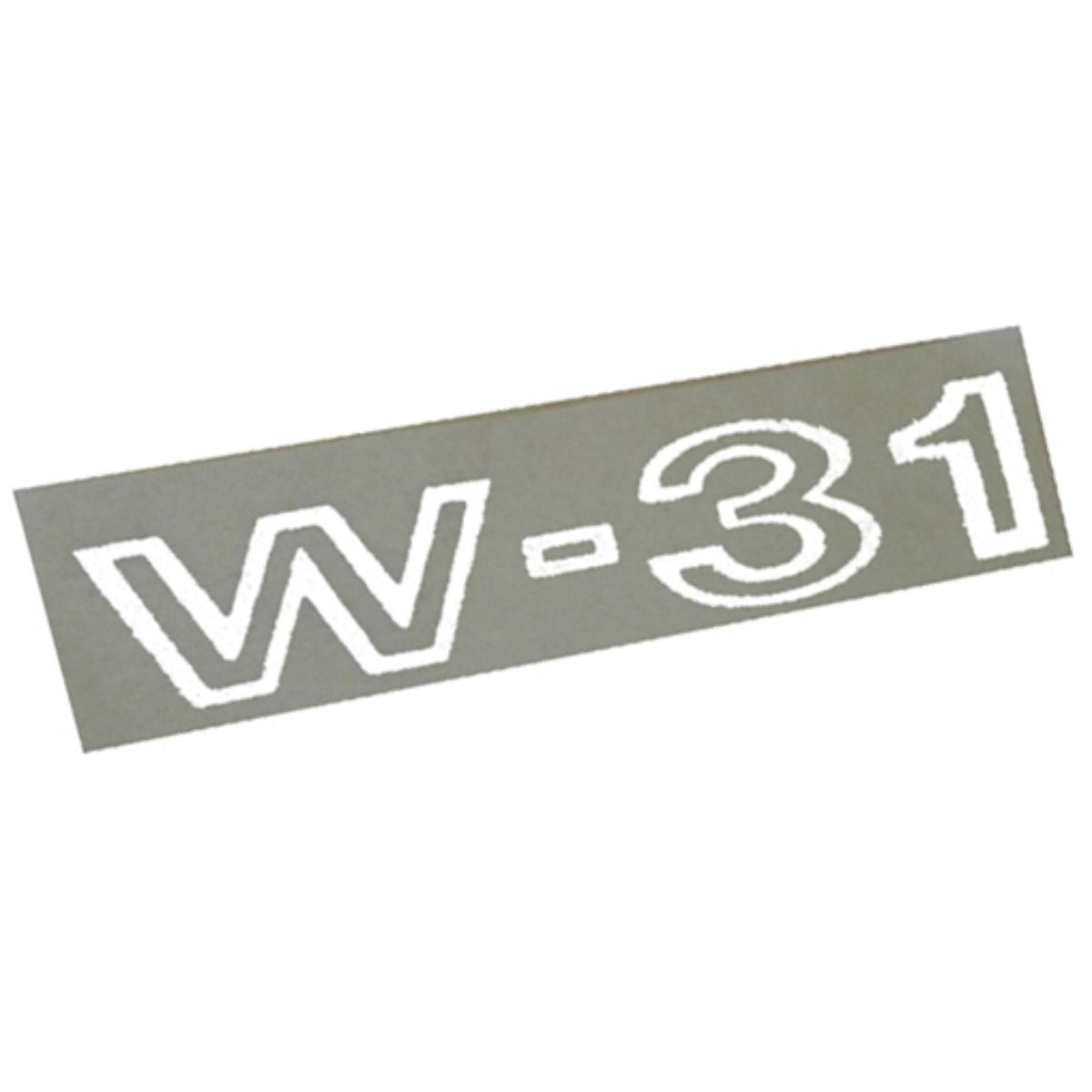 1969 Oldsmobile W-31 Front Fender Decals, White 1pc
