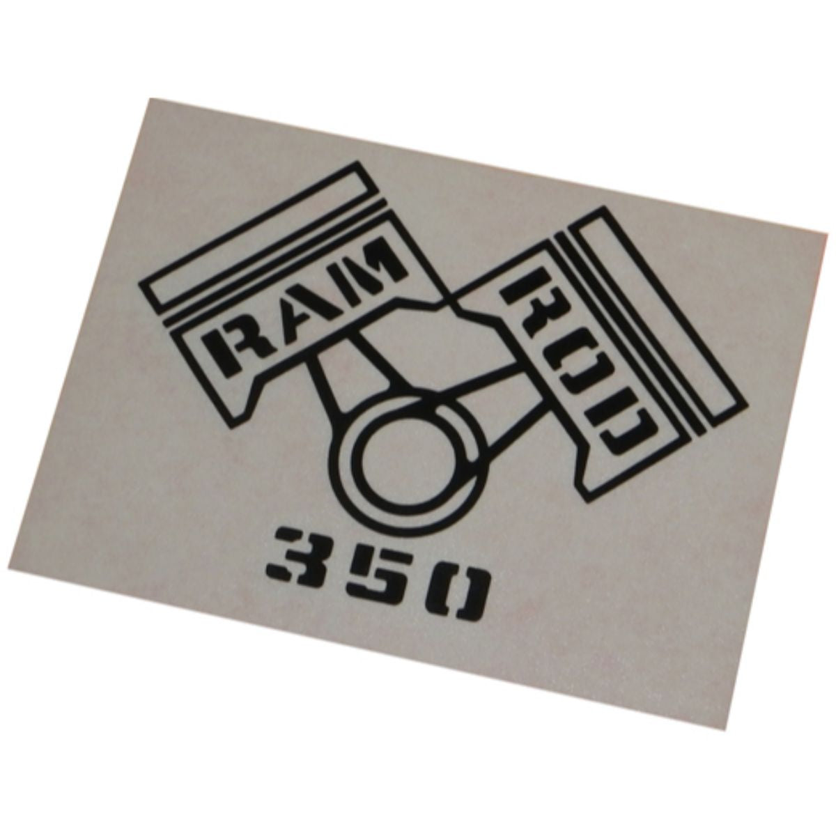 1968 Oldsmobile Ram Rod 350 Decal, Black 1pc