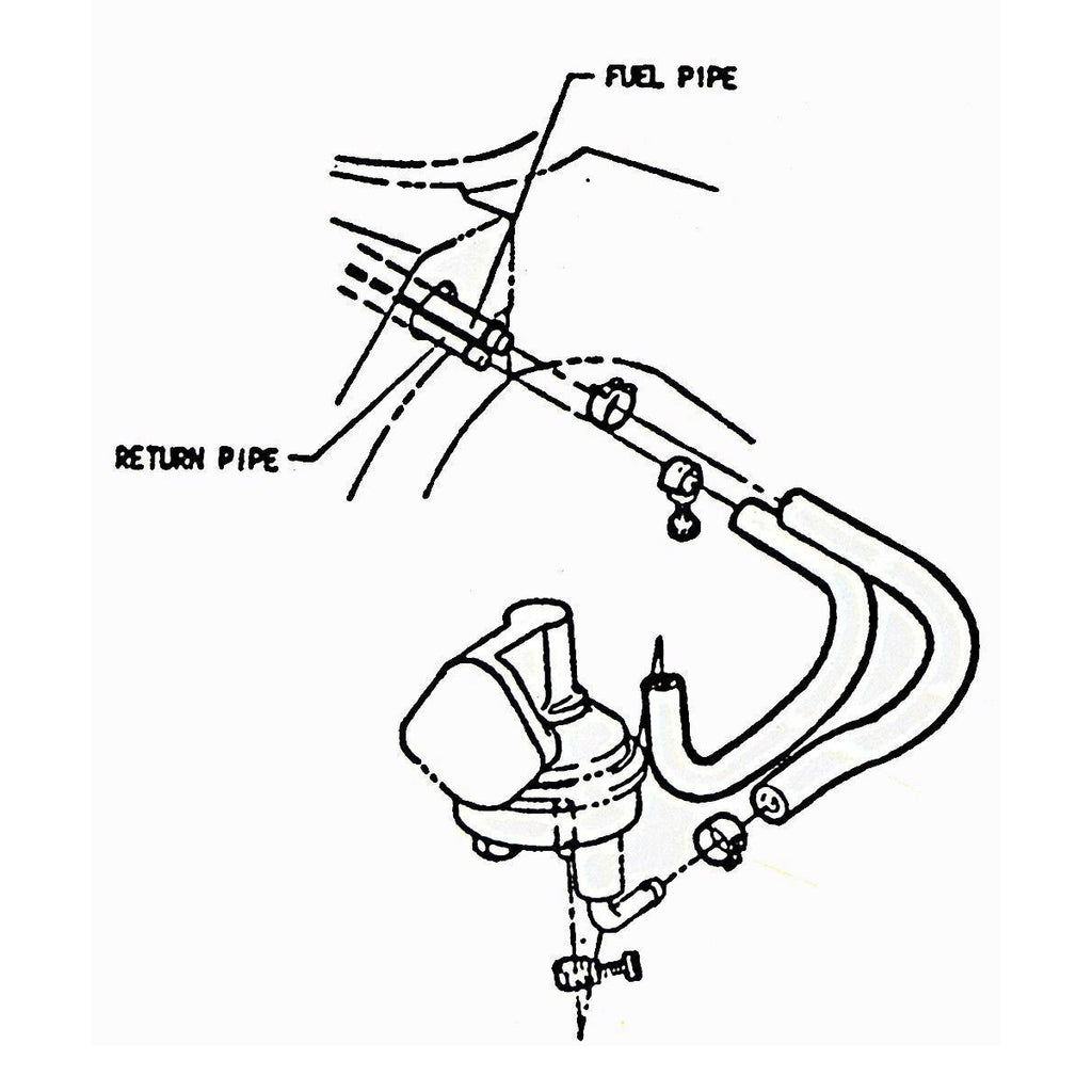 1967-69 Pontiac Fuel and Return Hose Lower Clamps 2pc