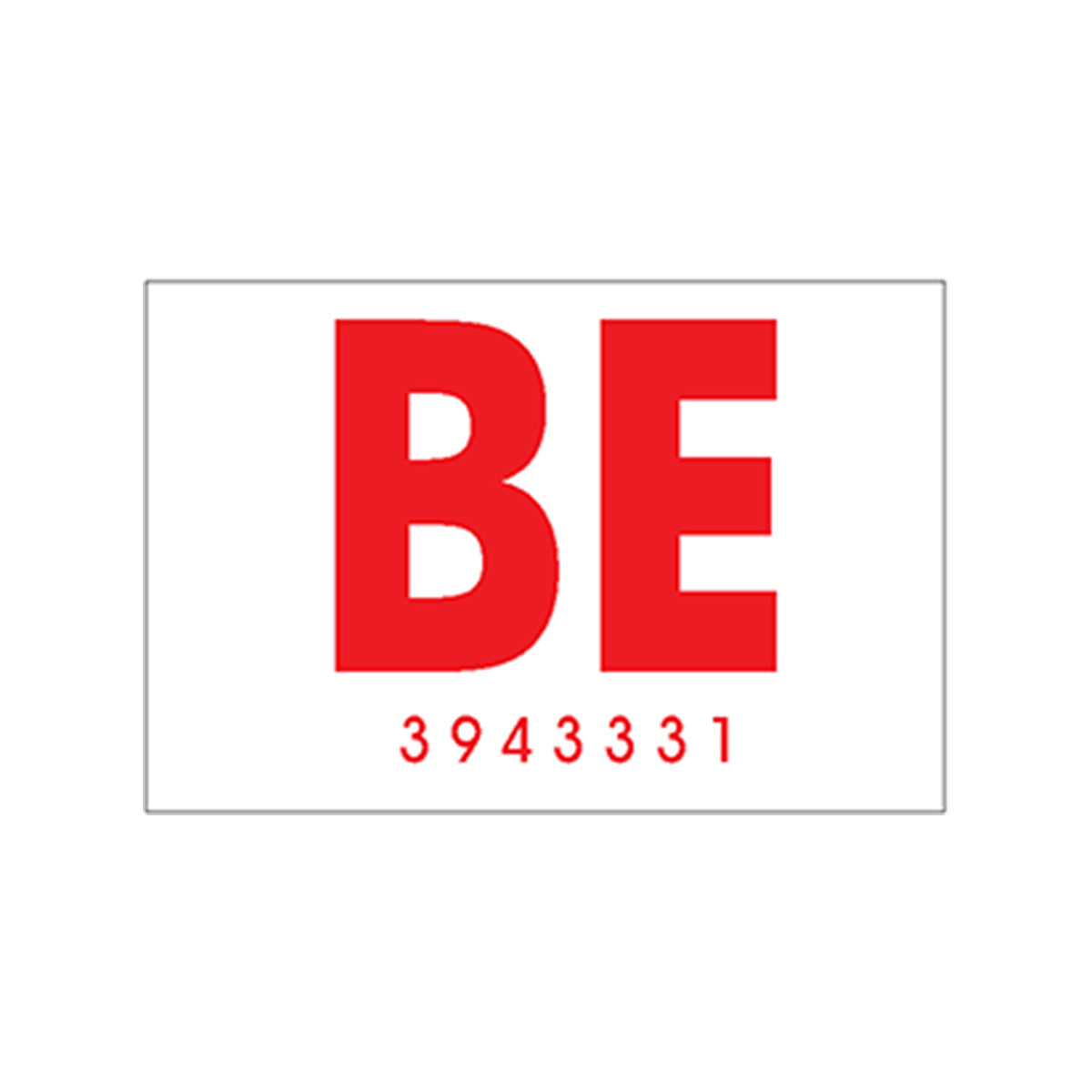 1969 442 "BE 3943331" Frame Decal Hardtop