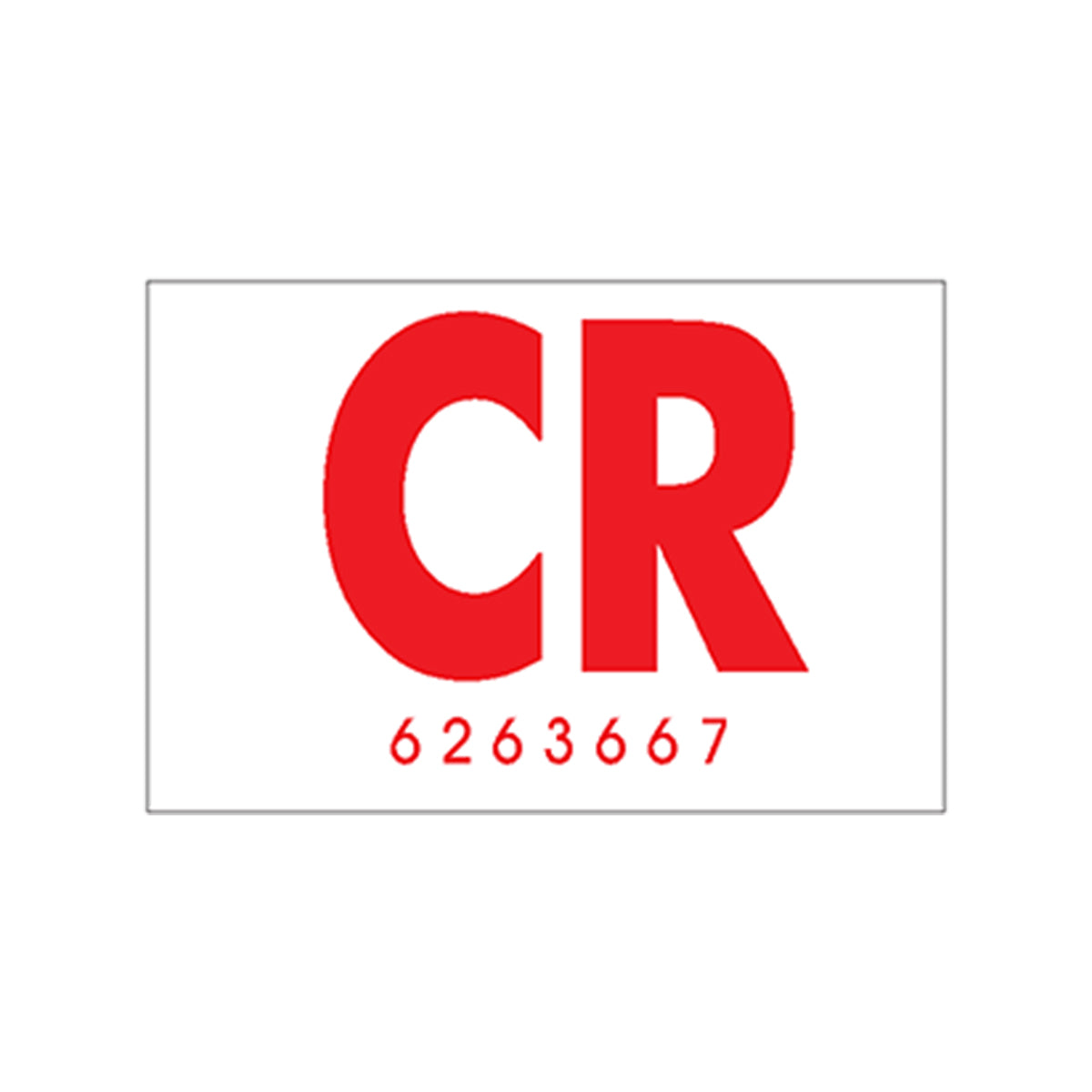 1972 442 "CR 6263667" Frame Decal Hardtop