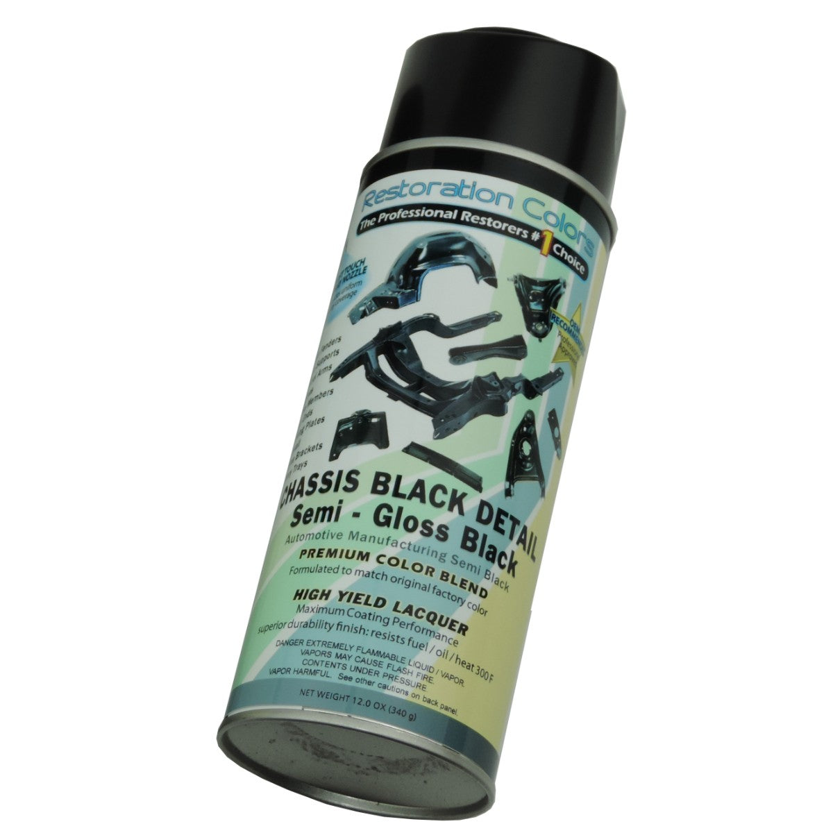 Semi-Gloss Black Spray Paint 1pc