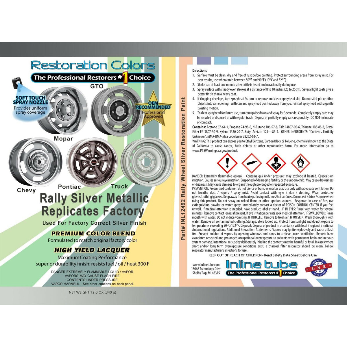 Rally Wheel Silver Paint 1pc