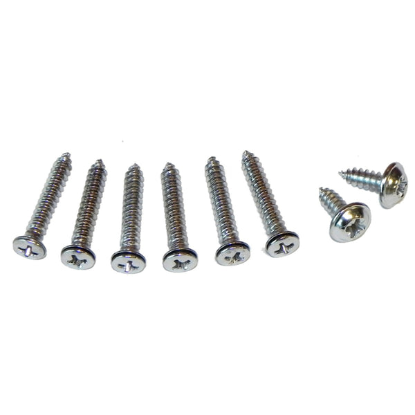 1968-72 GM A-Body Pillar Post Screw Kit, Hardtop & Convertible, Chrome 8pc