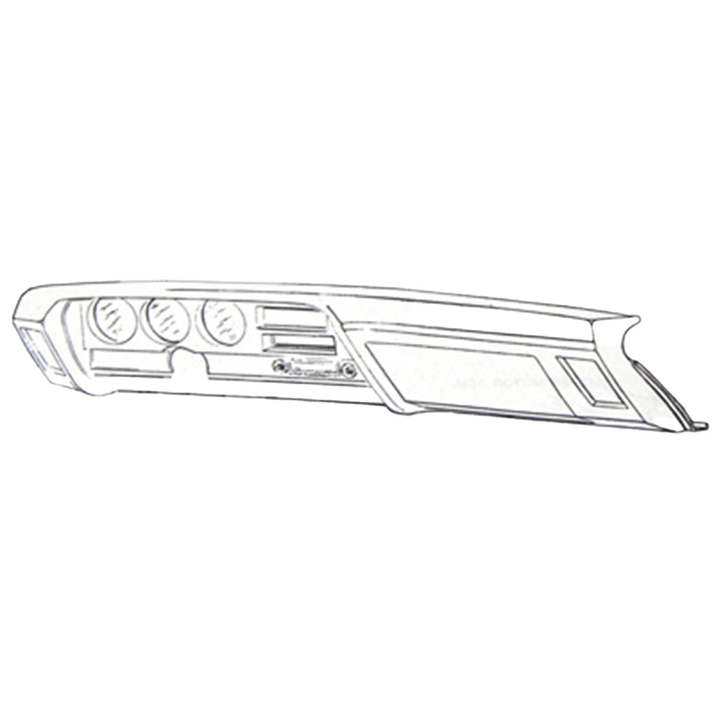 1969 Pontiac GTO Dash Board Bezel Insert  Wood Grain 4pc