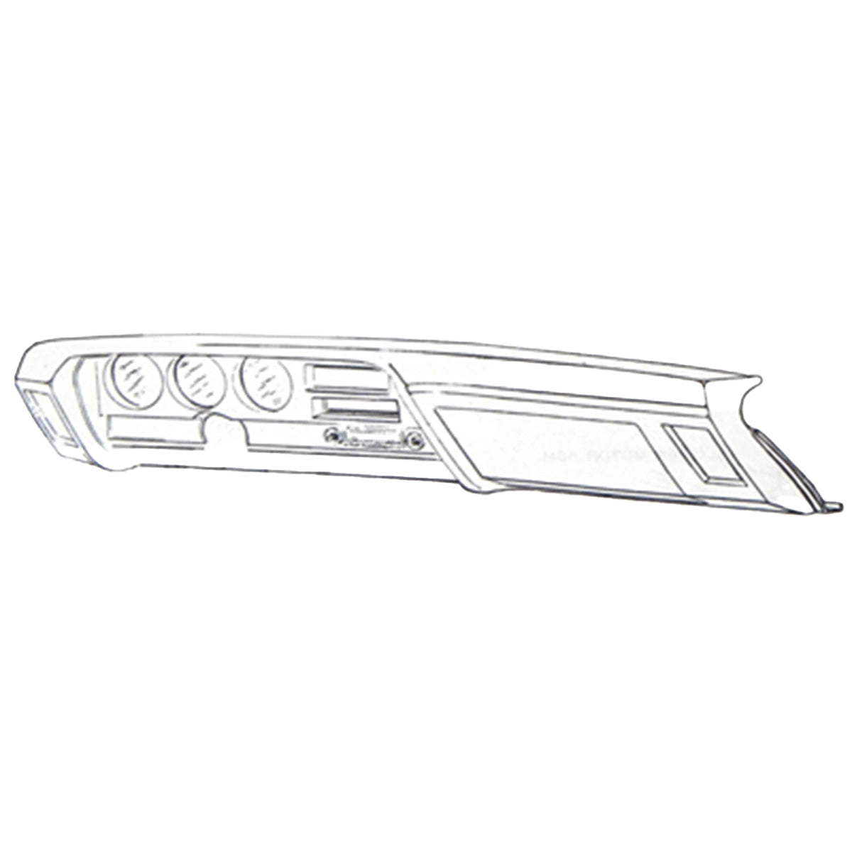 1969 Pontiac GTO Dash Board Bezel Insert  Wood Grain 4pc