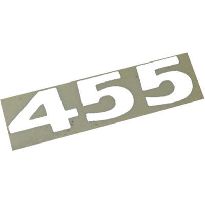 1973-74 Pontiac Firebird 455 Hood Shake Decal Ea - White