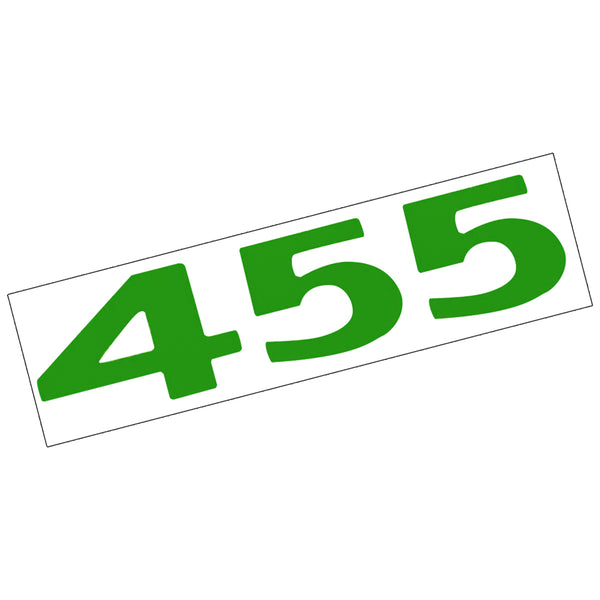 1973-74 Pontiac Firebird 455 Hood Shake Decal Ea - Green
