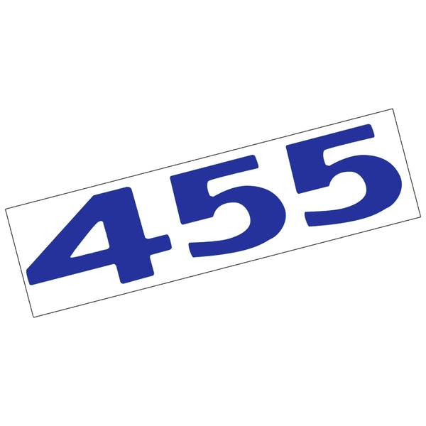 1973-74 Pontiac Firebird 455 Hood Shake Decal Ea - Blue