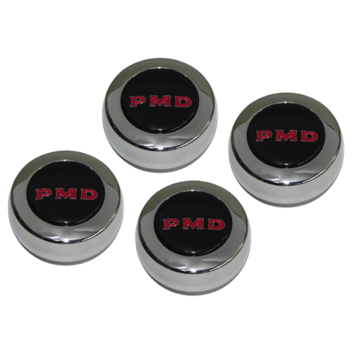 1967-70 Pontiac Rally Wheel Center Cap, Black 4pc Kit