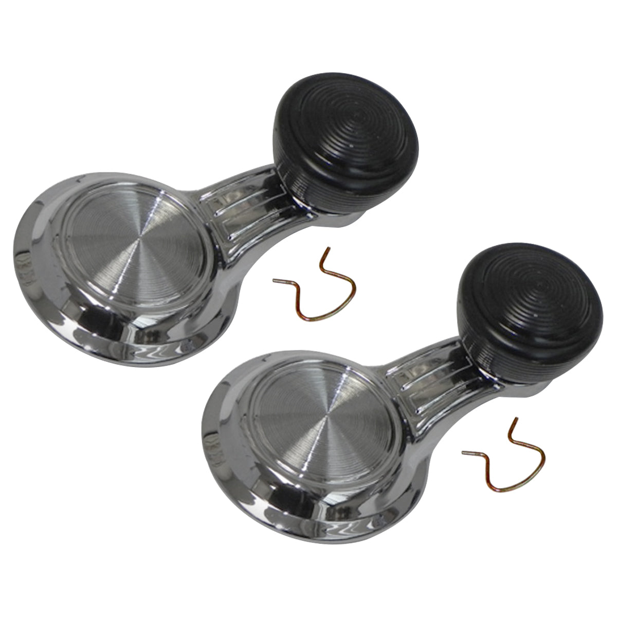 1968-72 GM A F & X-Body Vent Window Handle With Black Knob 2pc
