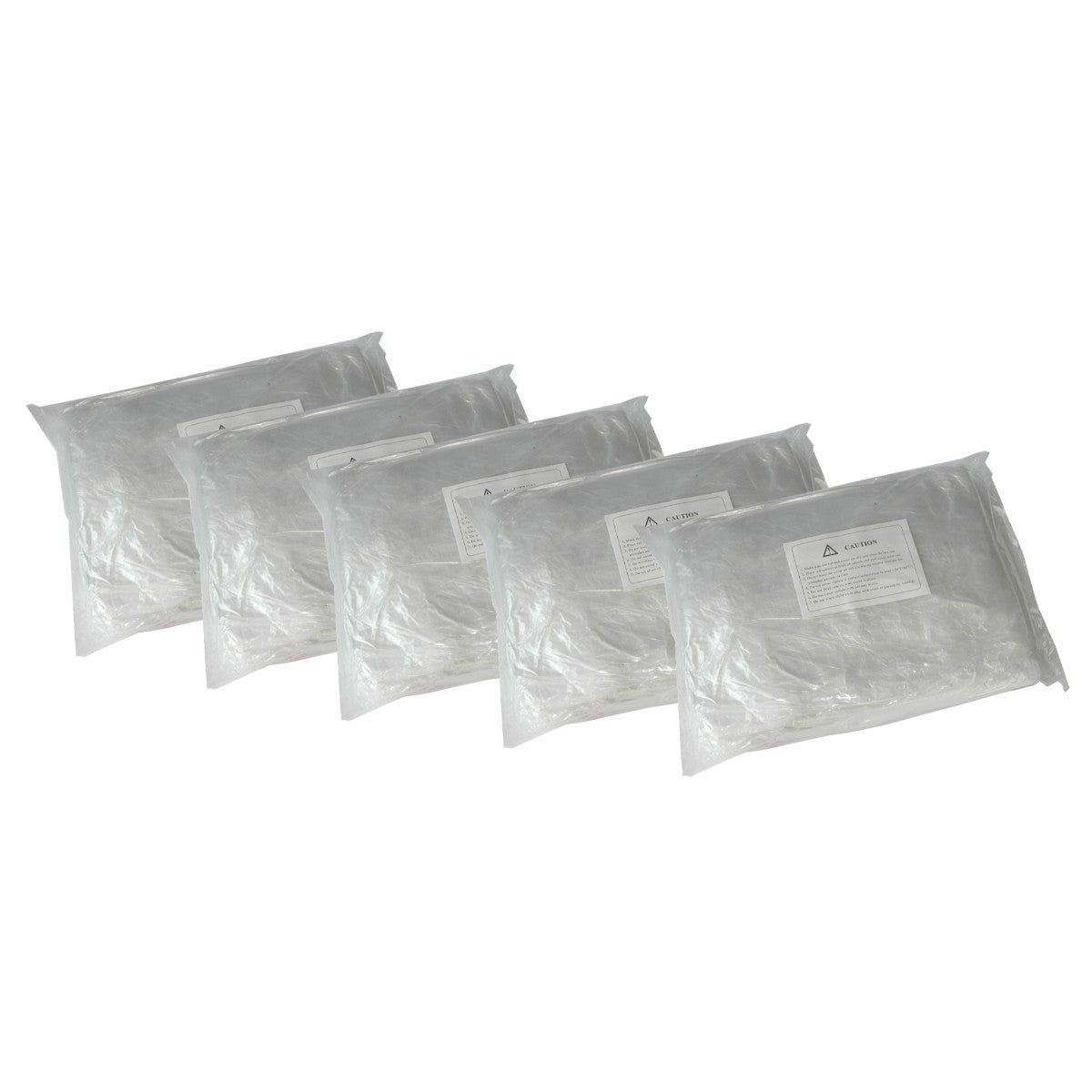 Plastic Car Cover, 5pc