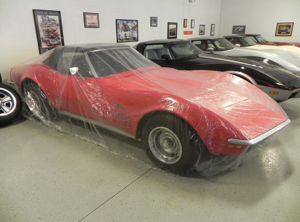 Plastic Car Cover, 5pc