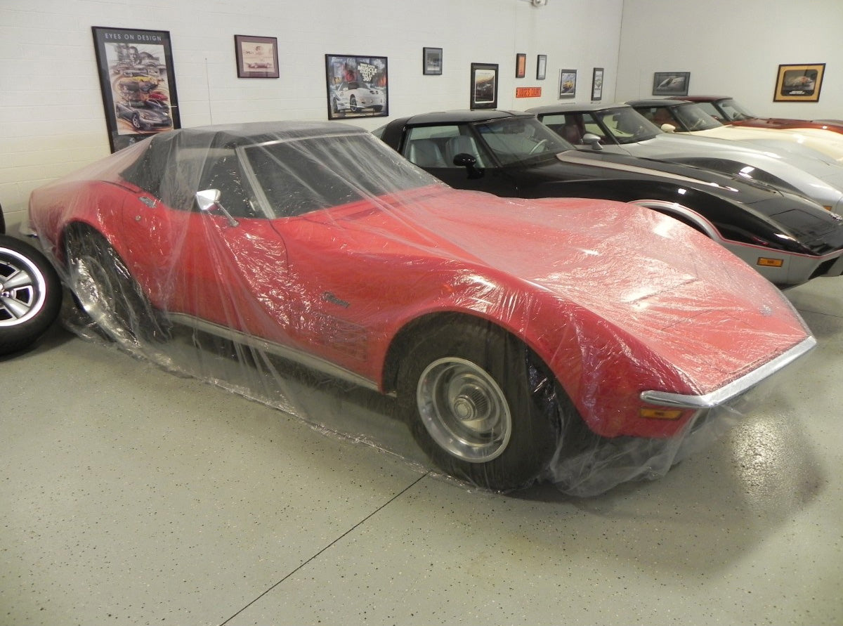 Plastic Car Cover, 5pc