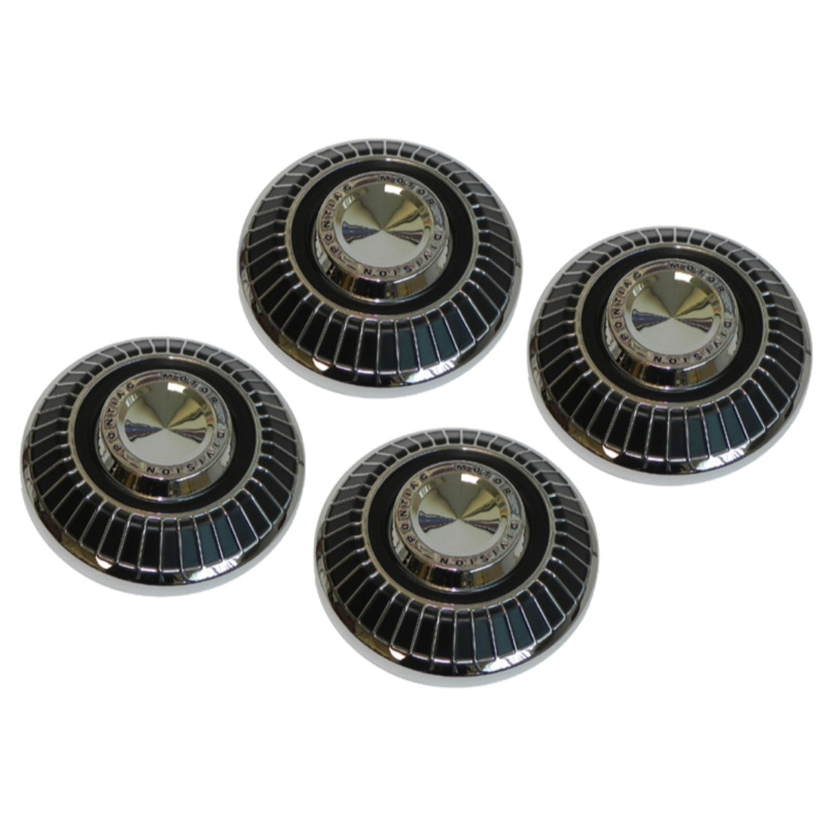 1964-71 Pontiac Standard Dog Dish Hub Cap, Kit of 4