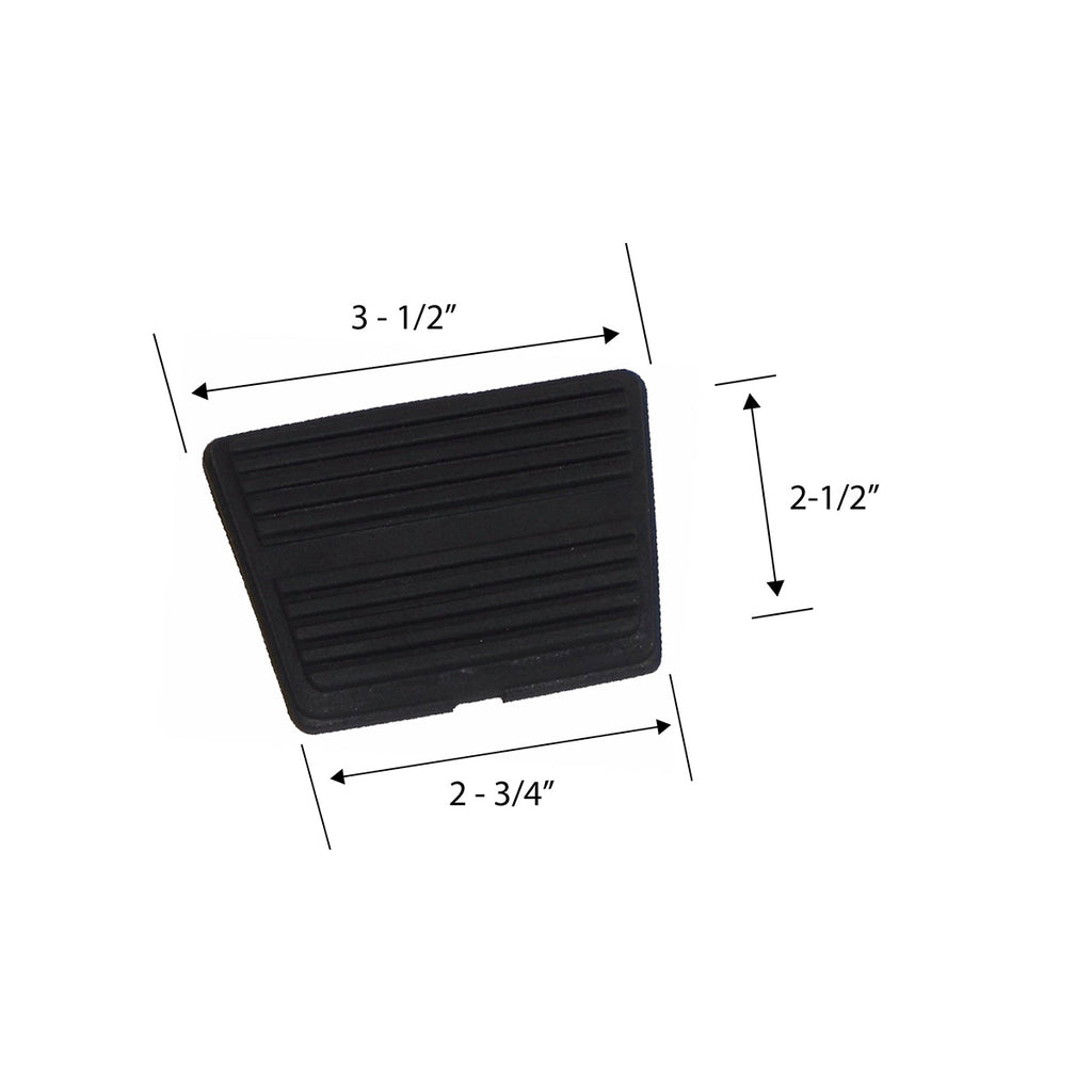 1964-1972 Chevrolet Chevelle, 1967-1969 Camaro, 1968-1974 Nova Clutch Or Brake Pedal Pad 1pc