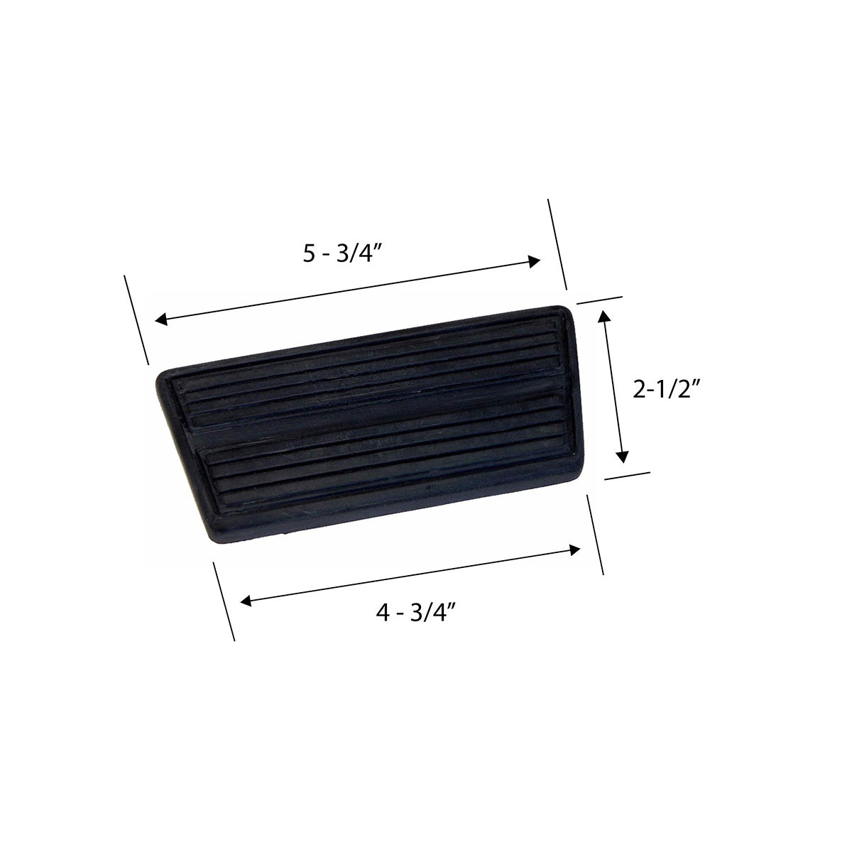1964-1972 Chevrolet Chevelle 1967-1969 Camaro 1968-1974 Nova Automatic Transmission Drum Brake Pedal Pad 1pc