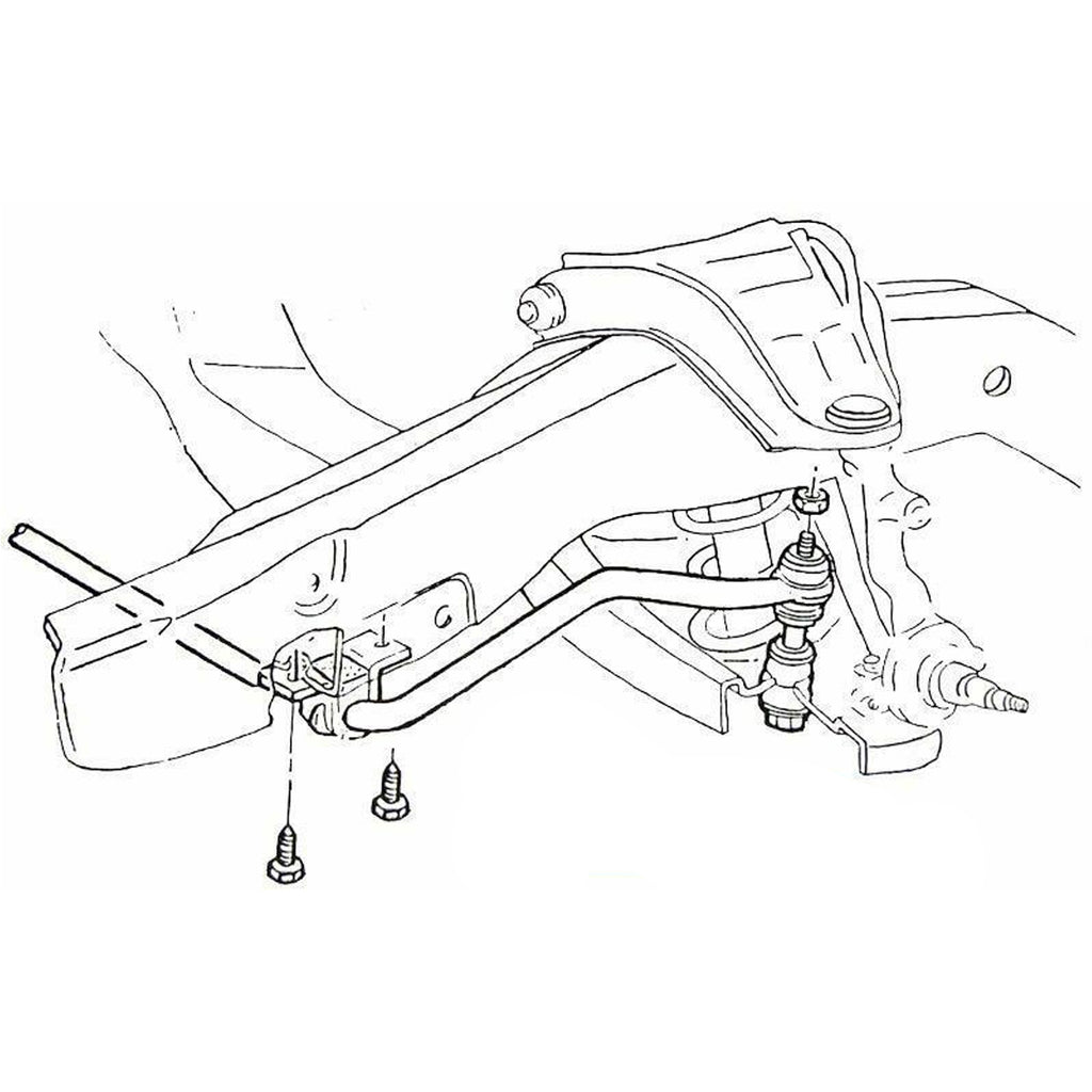 1964-1977 GM A-body, 1967-1975 F-body, 1968-1974 X-Body Factory Exact 1-1/8" Sway Bar Bushing 2pc