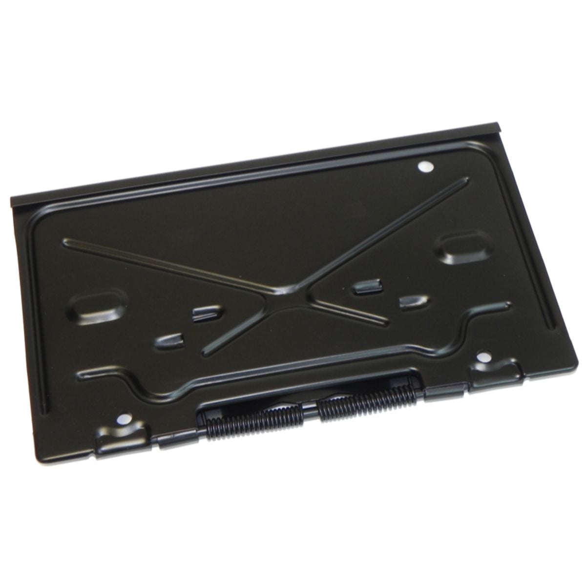 1966-67 Chevrolet Chevelle Rear License Plate Fuel Door Black 1pc