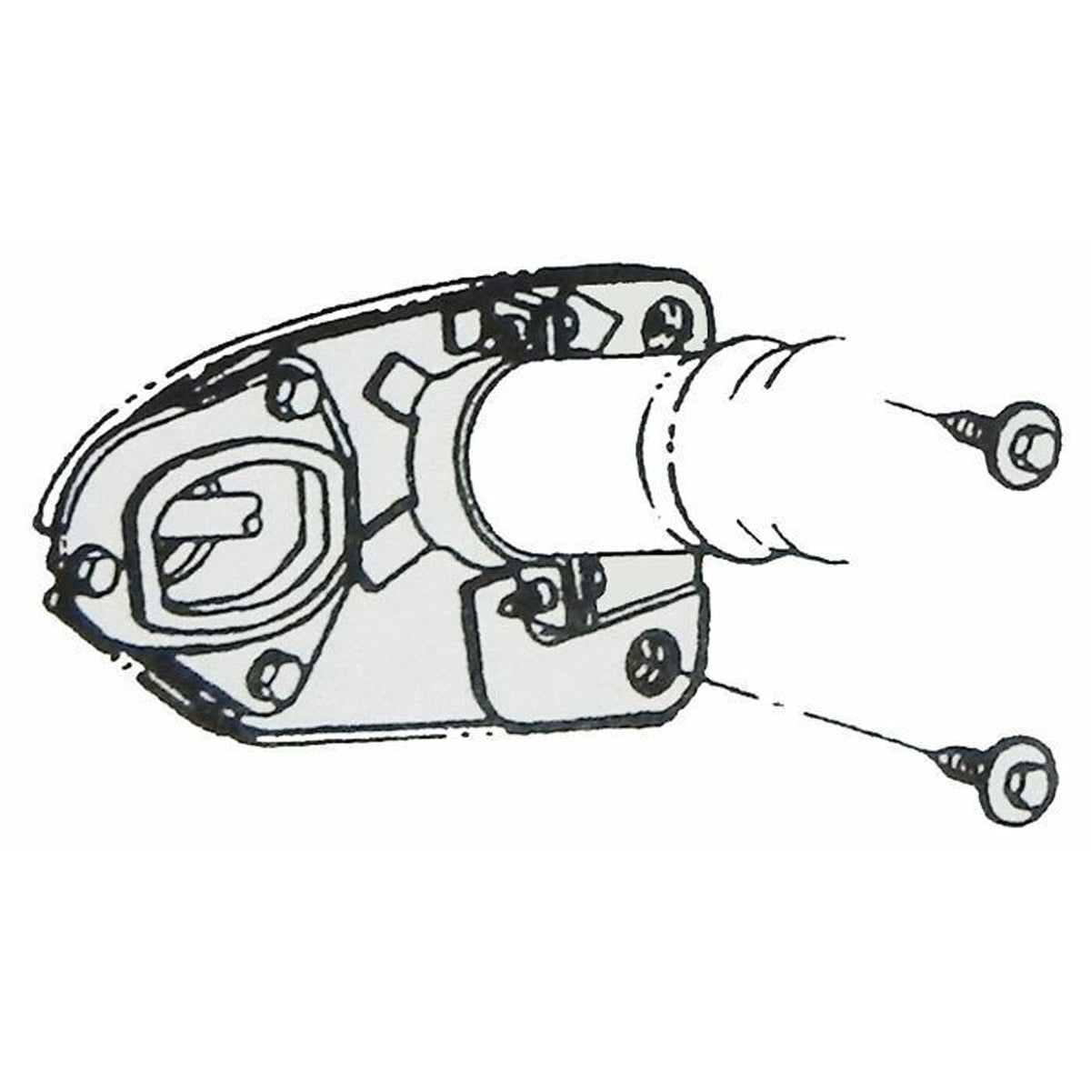 1964-1967 GM A-body Automatic Trans Steering Column to Firewall Plate Bolts 7pc