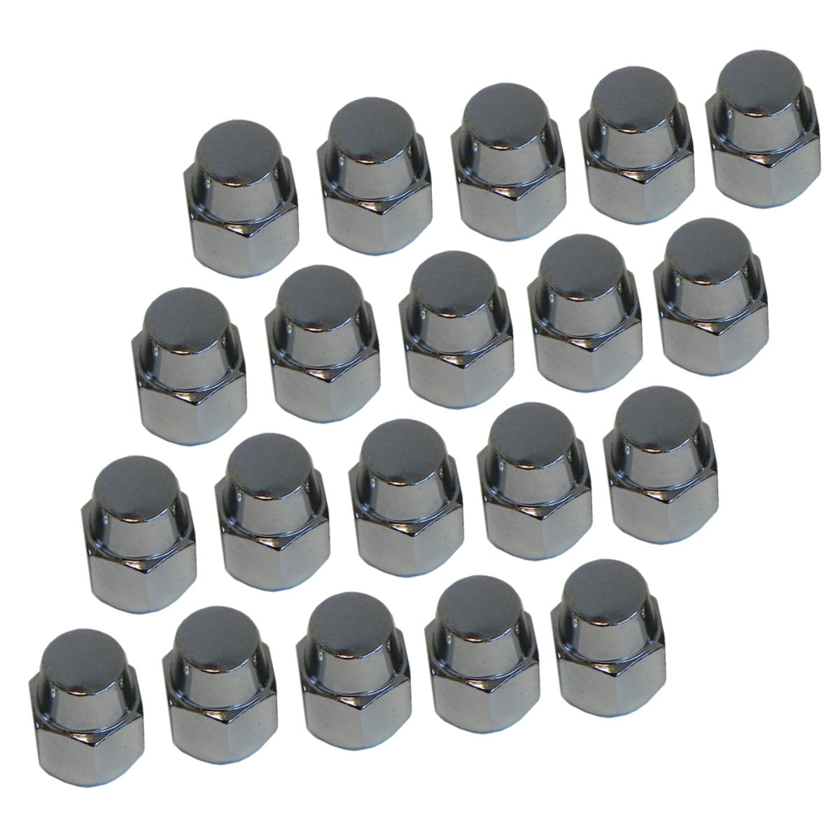 1969-77 Oldsmobile A-Body Taper Solid Chrome Lug Nut 13/16 Hex 20pc