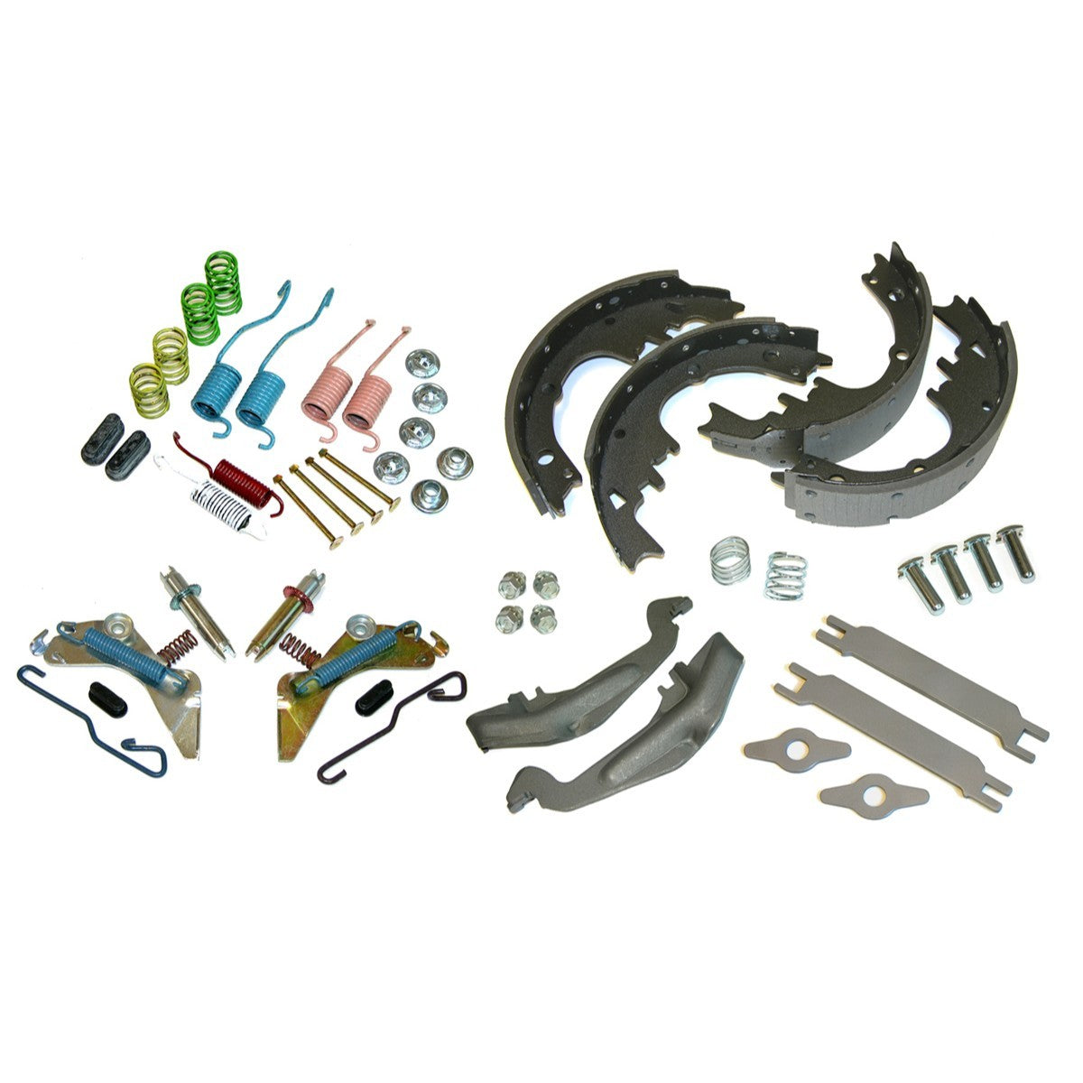 1964-74 GM Rear 9 1/2" Drum Brake Rebuild Kit; Shoe, Lever, Spring Kit