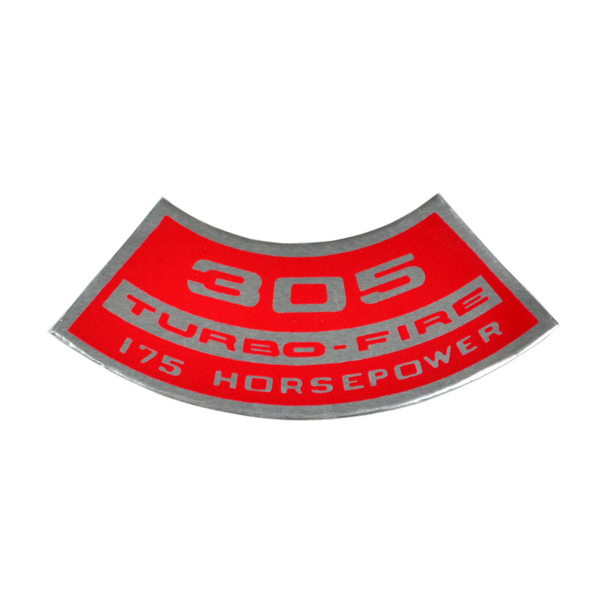 305 TURBO-FIRE 175 HP Small Block Air Cleaner Decal.