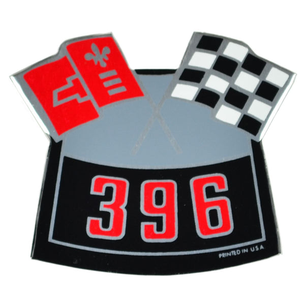 396 Cross Flags Big Block Air Cleaner Decal.