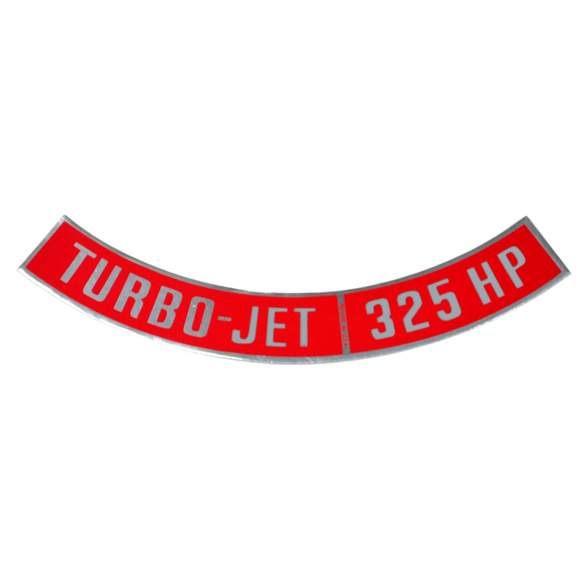 Turbo - Jet 325 HP Big Block Air Cleaner Decal.