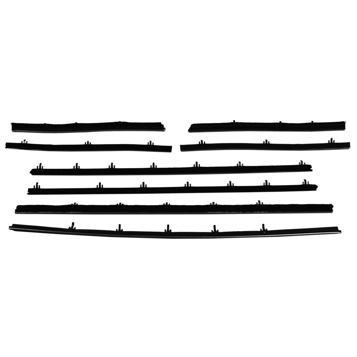 1966-67 Chevrolet Chevelle Convertible Inside & Out Window Fuzzies at Door / Window Edge 8pc