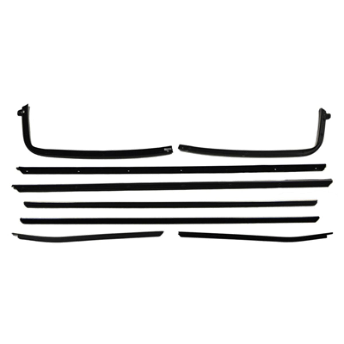 1970-72 Chevrolet Chevelle Coupe / Hardtop Inside & Out Window Fuzzies At Door / Window Edge 8pc