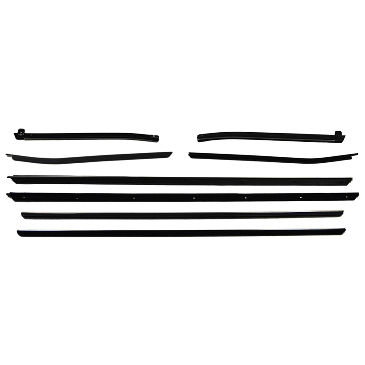 1970-72 Chevrolet Chevelle Convertible Inside & Out Window Fuzzies at Door / Window Edge 8pc