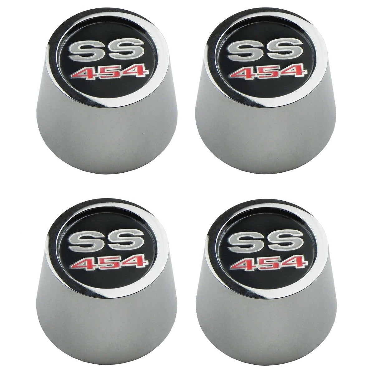 1967-70 GM A-Body X-Body Chrome Center Cap "SS 454" 4pc