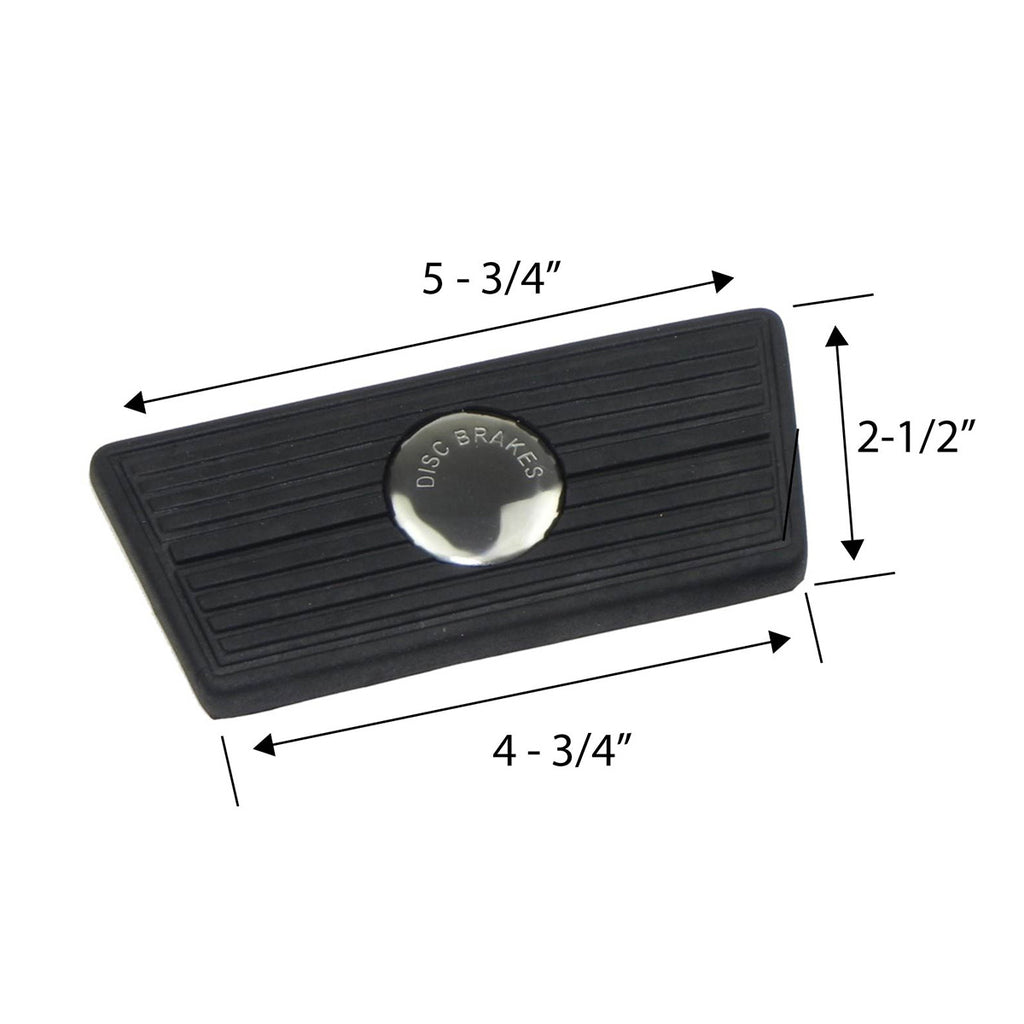 1964-88 GM Brake Pedal Pad For Cars With Disc Brakes And Automatic Transmission 1pc