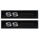 1969 Chevrolet Chevelle El Camino "SS 396" Door Panel Emblems With Mounting Clips 2pc
