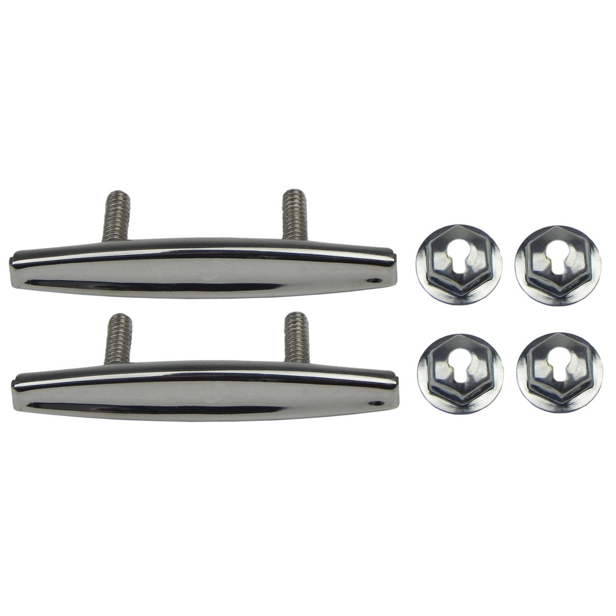 1970-72 Chevrolet Chevelle El Camino Vertical Door Panel Emblems With Mounting Clips 2pc