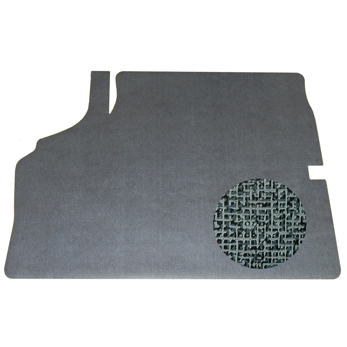 1971-72 Chevrolet Chevelle Vinyl Trunk Mat Aqua Blue And Black Herringbone Felt Backing 1pc