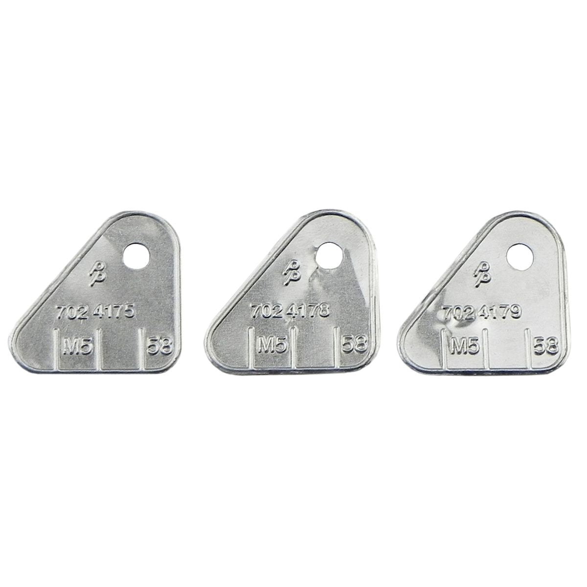 1964 Pontiac GTO Tripower Carburetor Identification Tags,  Manual Transmission