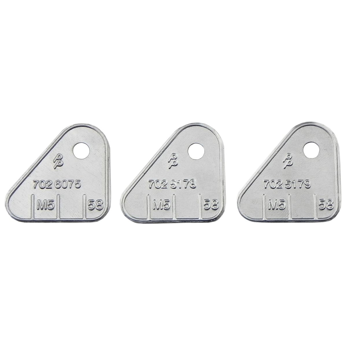 1966 Pontiac GTO Tripower Carburetor Identification Tags, Manual Transmission