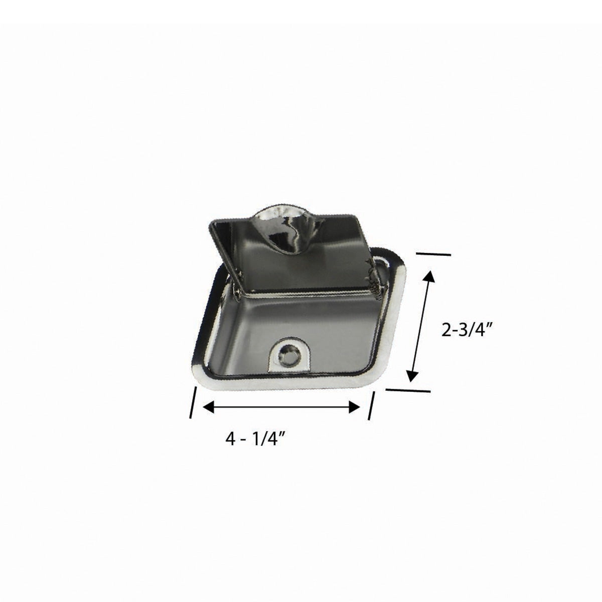 1964-67 GM A-Body Rear Arm Rest Ashtrays Not convertible Stainless Steel 2pc