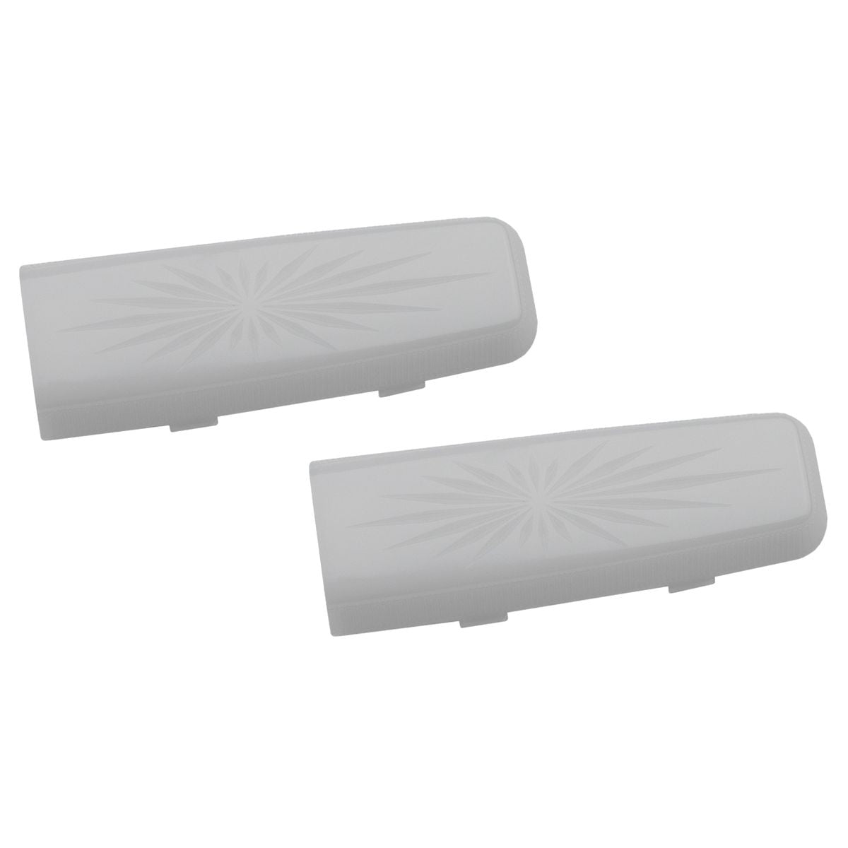 1966-68 Pontiac GTO "Original Style" Side Roof Rail Dome Light Lens Covers 2pc