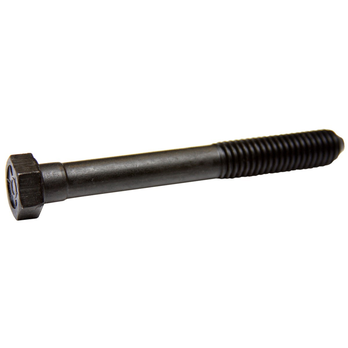 7/16" - 14 x 3 3/4" Hex  Bolt, 5/8" Head. Oldsmobile Motor Mount Bolt. Finish: Black Phosphate & Oil.