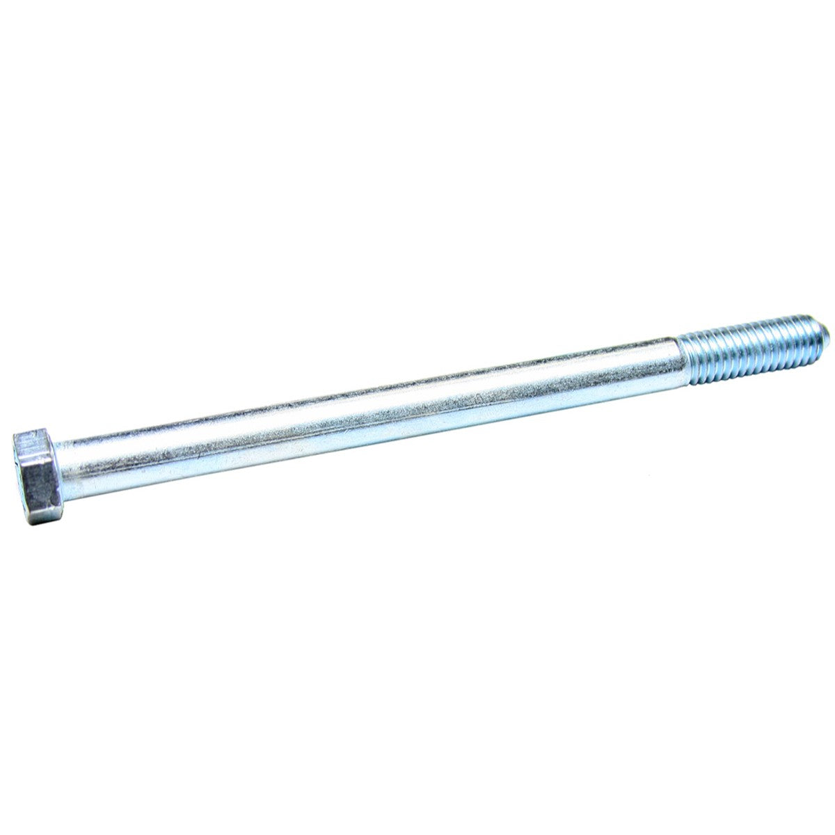 7/16" - 14 x 6 1/2" Hex  Bolt, 5/8" Head. Pontiac 455 V8 Motor Mount Bolt. Finish: Silver/ Zinc.