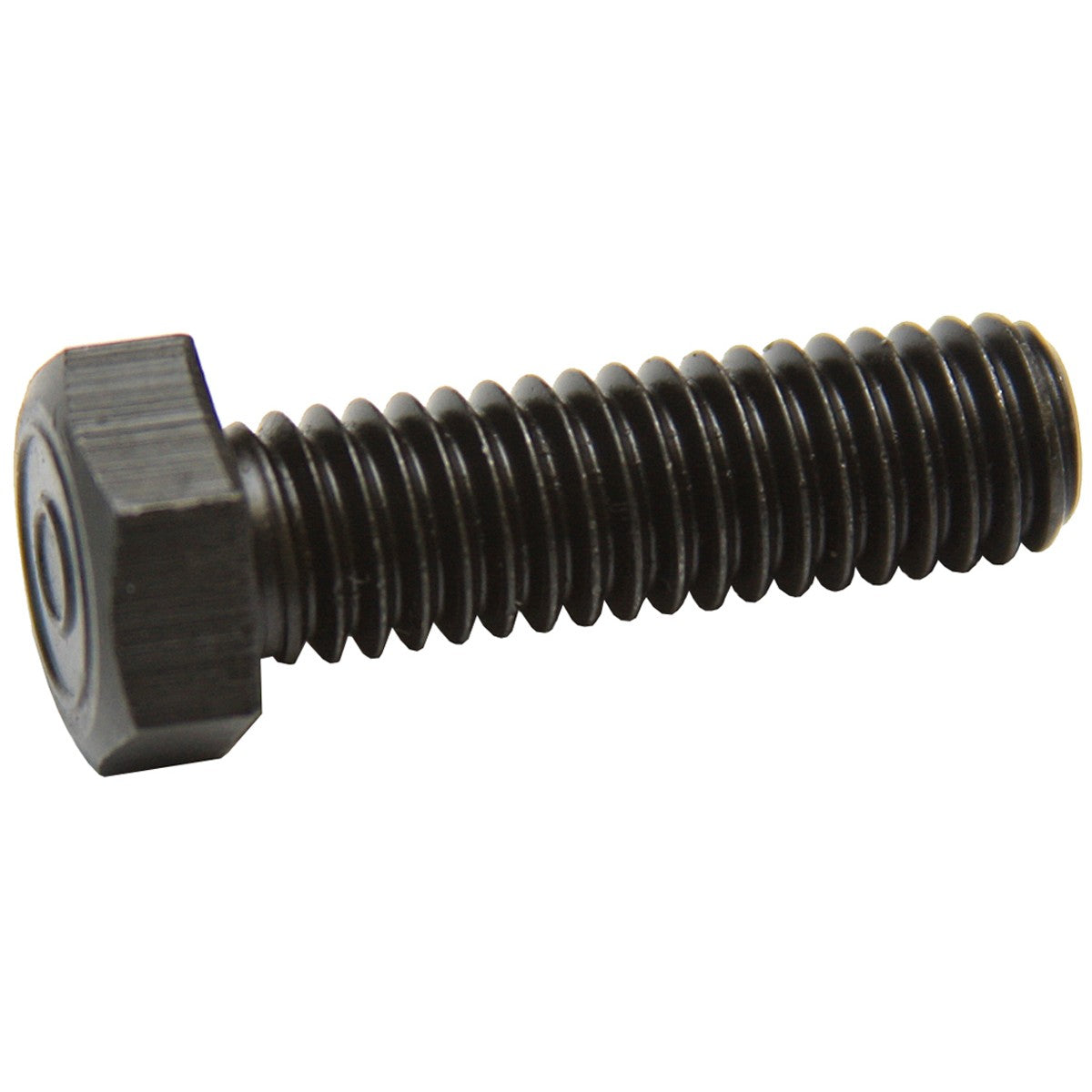 3/8" - 16 x 1.25" x Full Thread, Grade 8 Hex Bolt, 9/16" Head.  Pontiac Exhaust Manifold Bolt. Finish: Black Phosphate & Oil