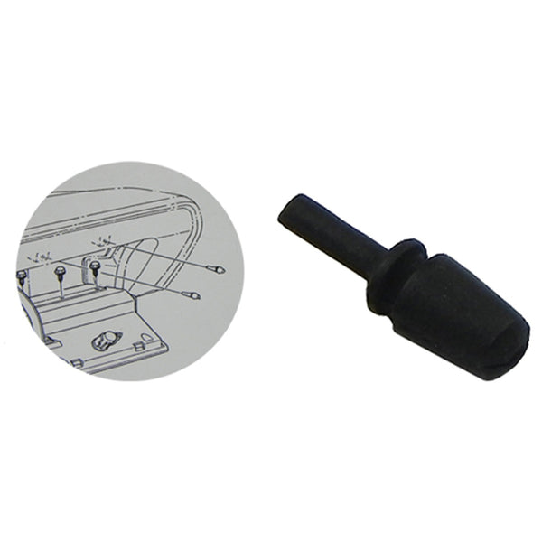 1970-72 Cutlass Glove Box Door Rubber Bumper