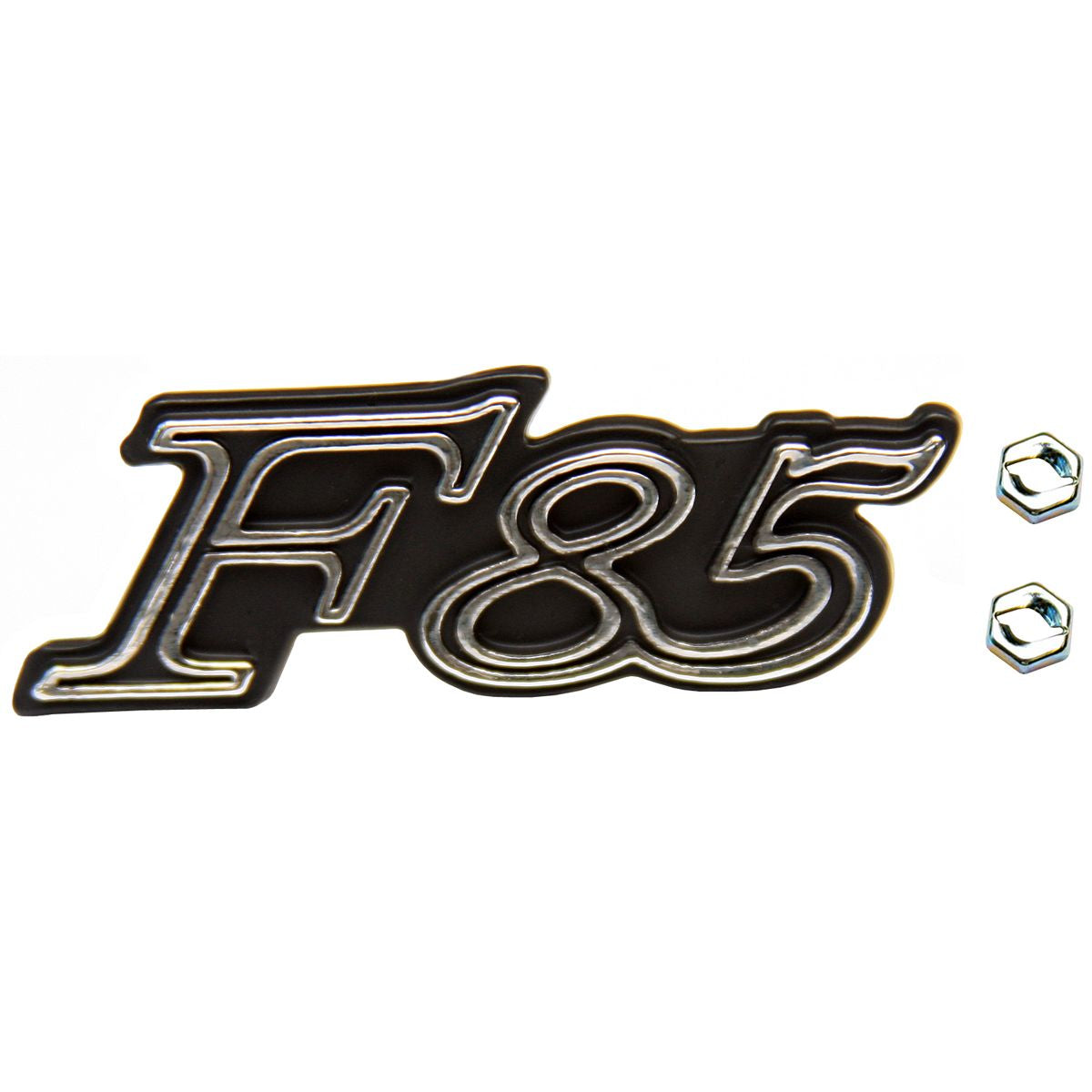 1970-72 Oldsmobile Cutlass "F-85" Glove Box Emblem With Nuts 3pc
