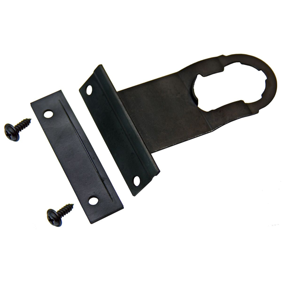 1965 Pontiac A-Body Rear Trunk Deck Lid Lock Retainer Bracket, Rubber Gasket & Screws 4pc