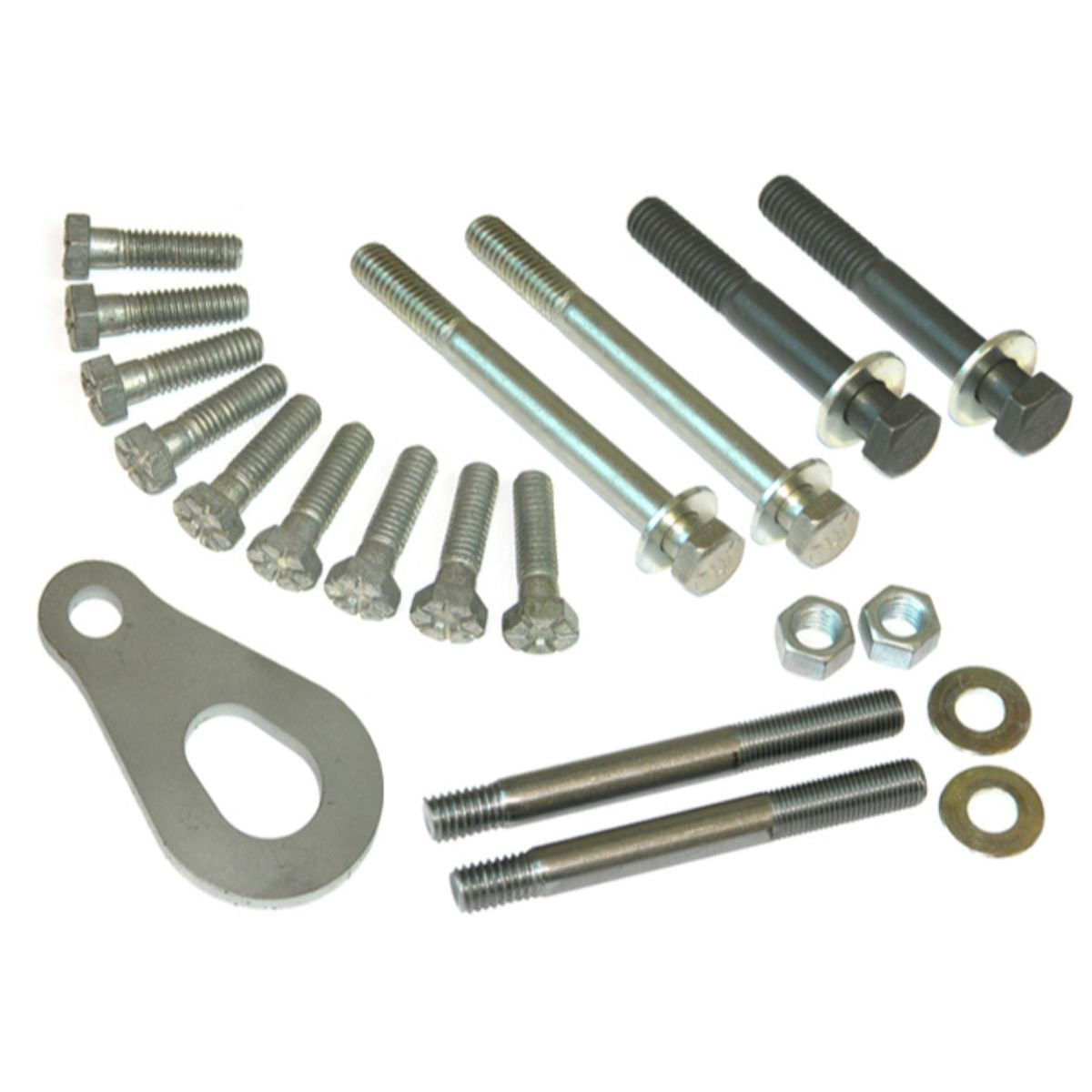 1969-79 Pontiac Engine Water Pump & Timing Chain Cover Bolts with Studs & Hook 24pc