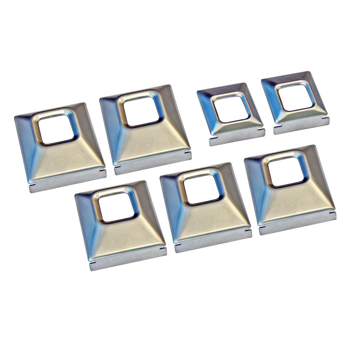 1968-72 GM Deluxe Large And Small Seat Belt Buckle Covers 7pc