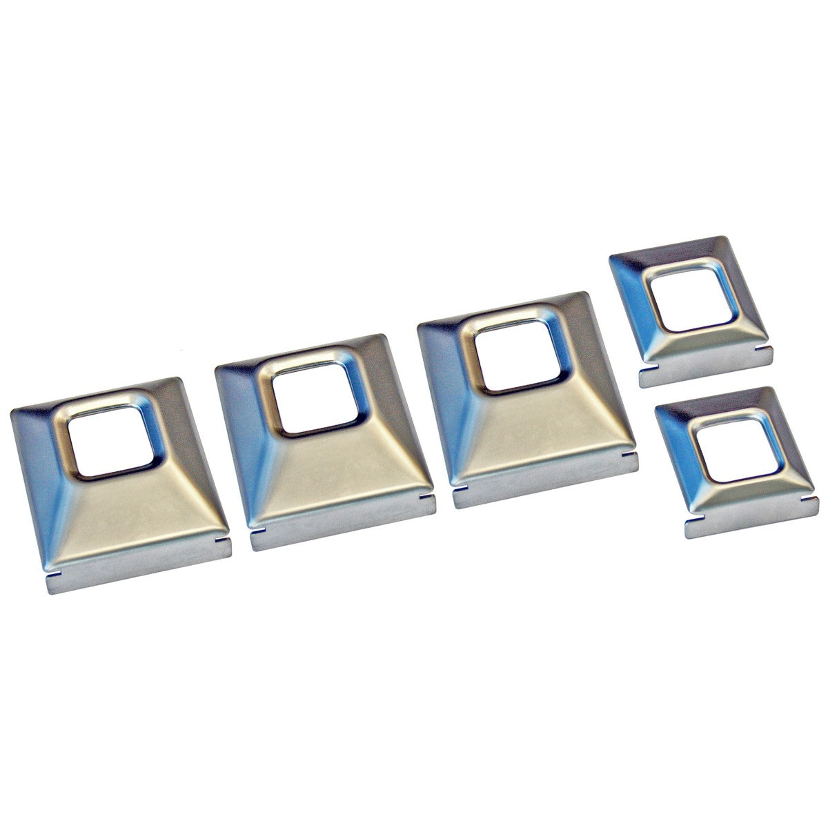 1968-72 GM Deluxe Large And Small Seat Belt Buckle Cover 5pc